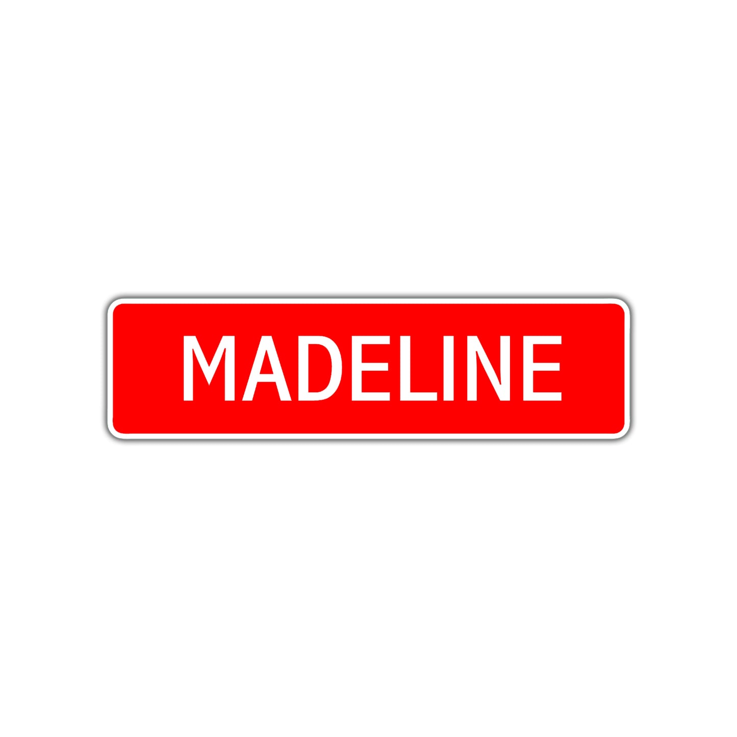 Madeline Street Sign Children Name Room Plate