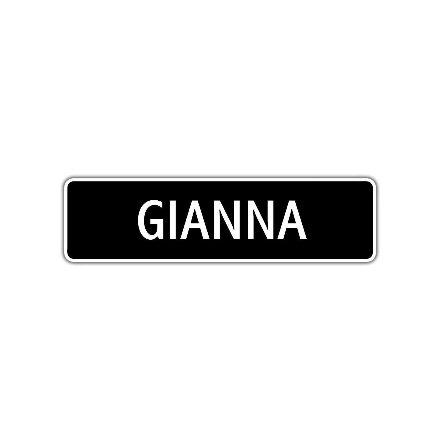 Gianna Street Sign Children Name Room Plate