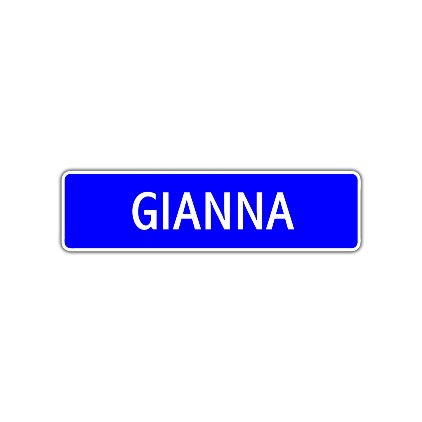 Gianna Street Sign Children Name Room Plate