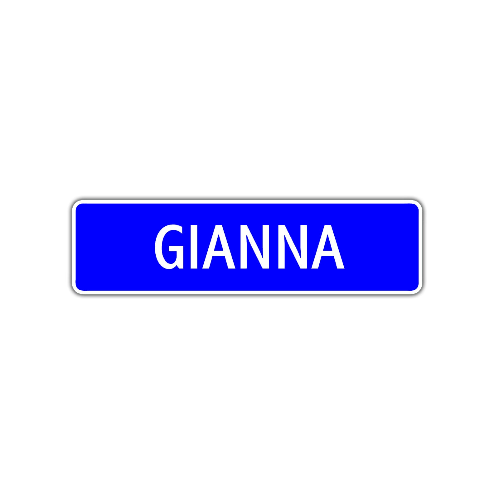 Gianna Street Sign Children Name Room Plate
