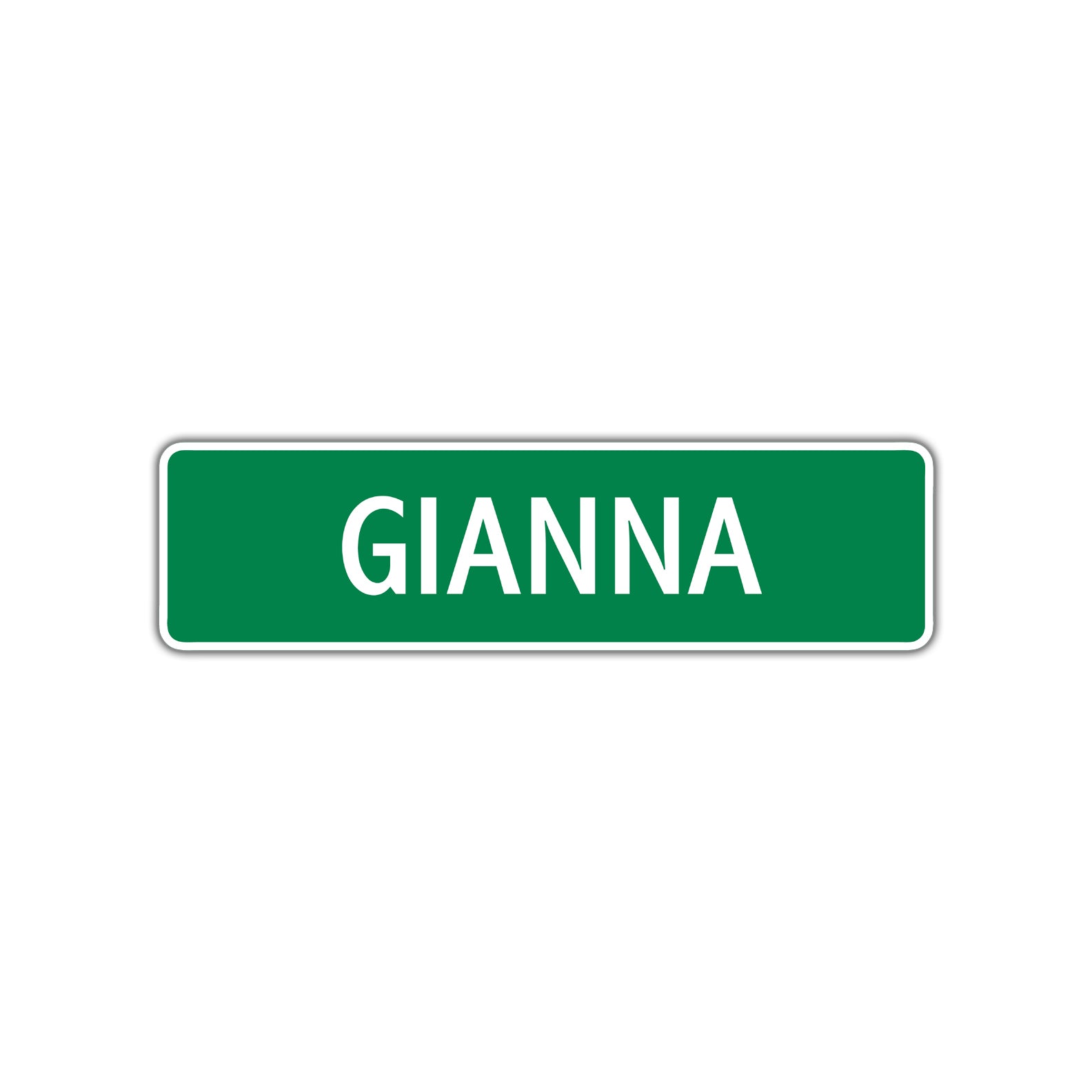 Gianna Street Sign Children Name Room Plate