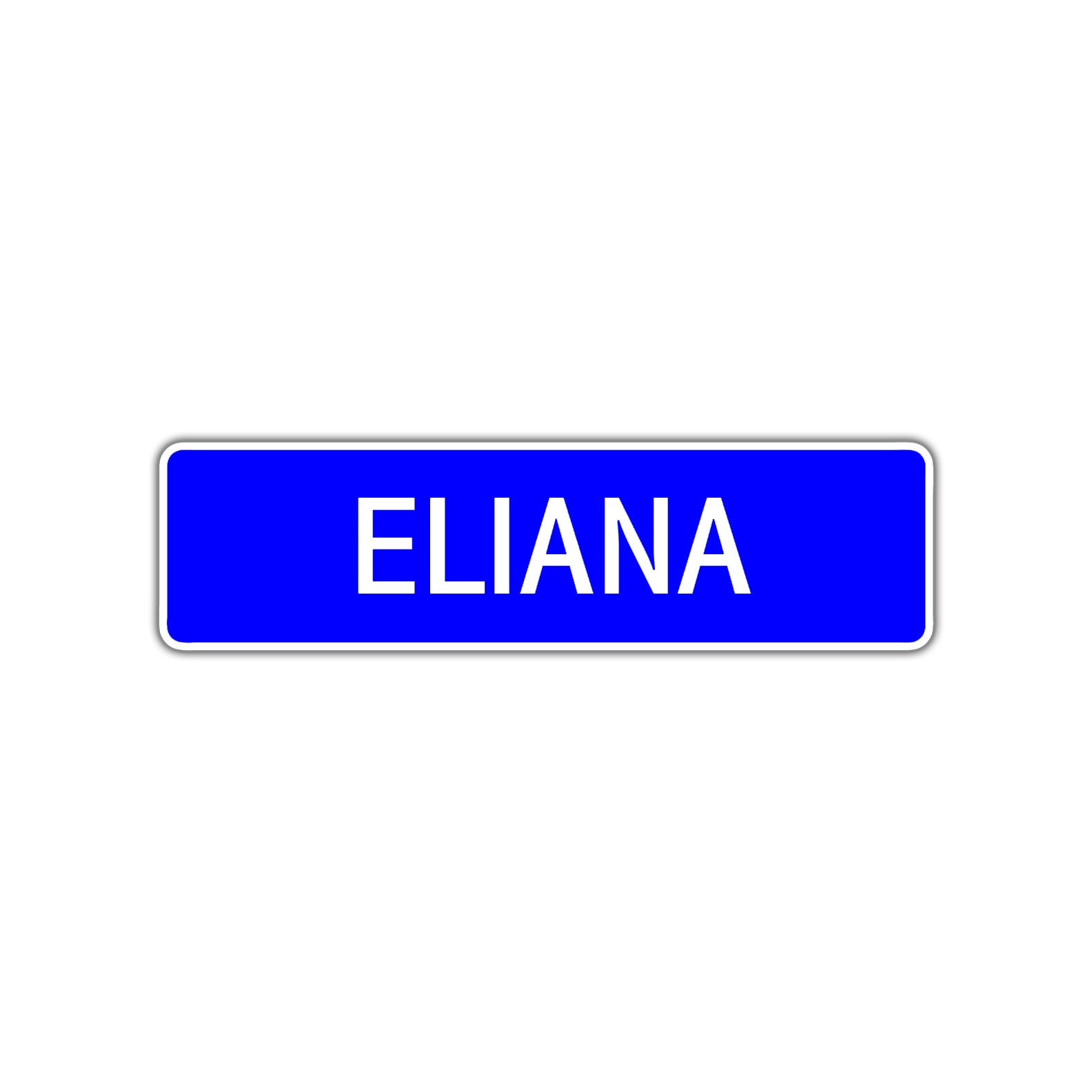 Eliana Street Sign Children Name Room Plate