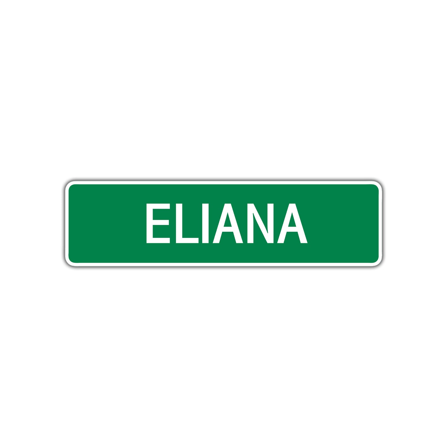 Eliana Street Sign Children Name Room Plate
