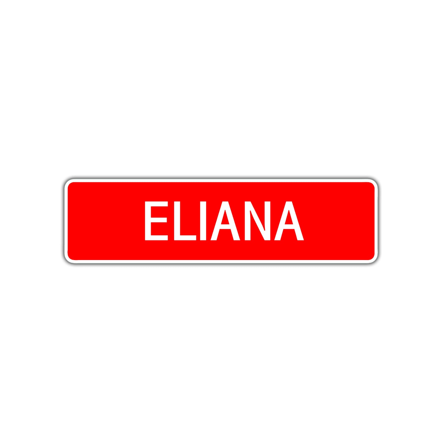 Eliana Street Sign Children Name Room Plate
