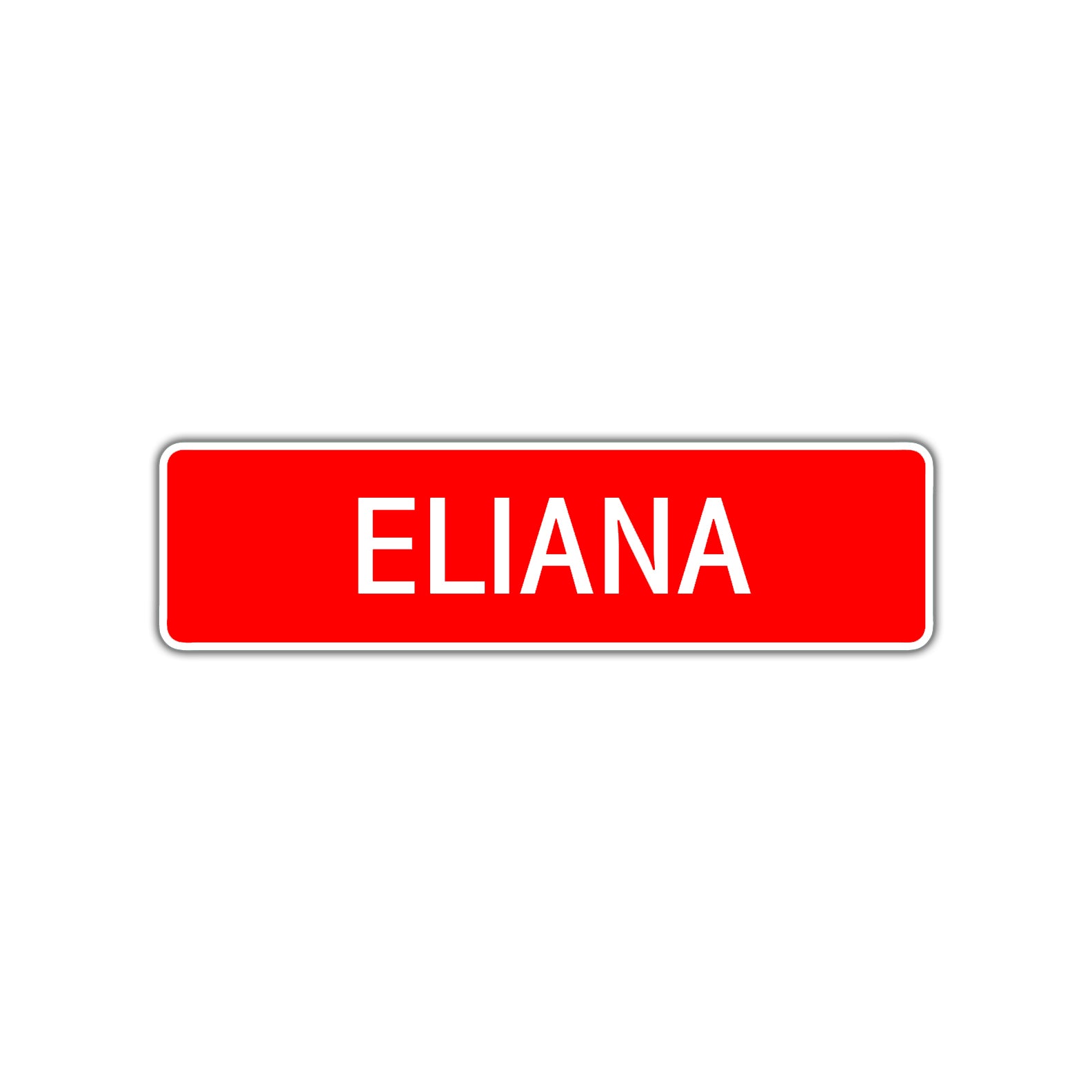 Eliana Street Sign Children Name Room Plate