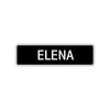 Elena Street Sign Children Name Room Plate