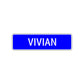 Vivian Street Sign Children Name Room Plate