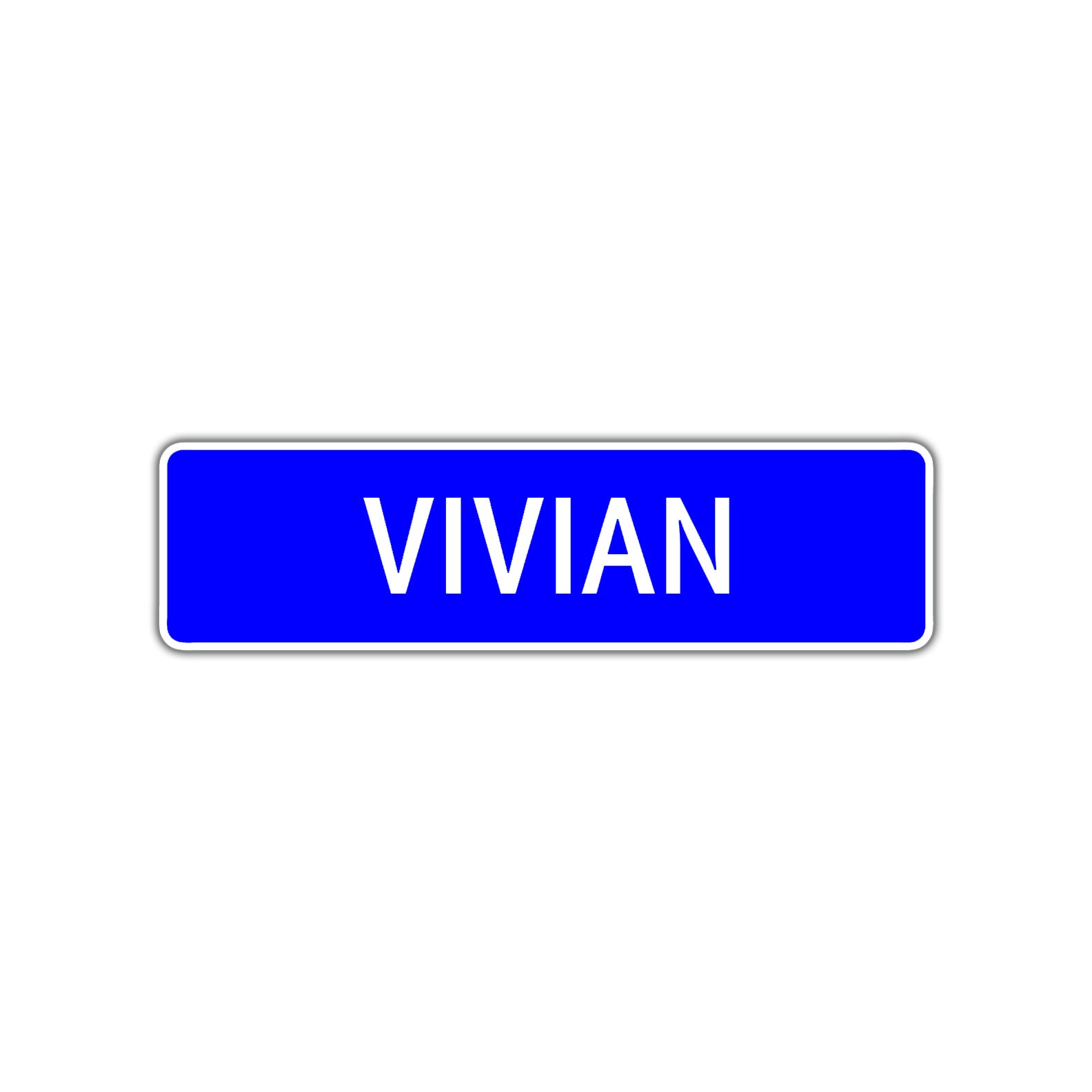 Vivian Street Sign Children Name Room Plate