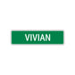 Vivian Street Sign Children Name Room Plate