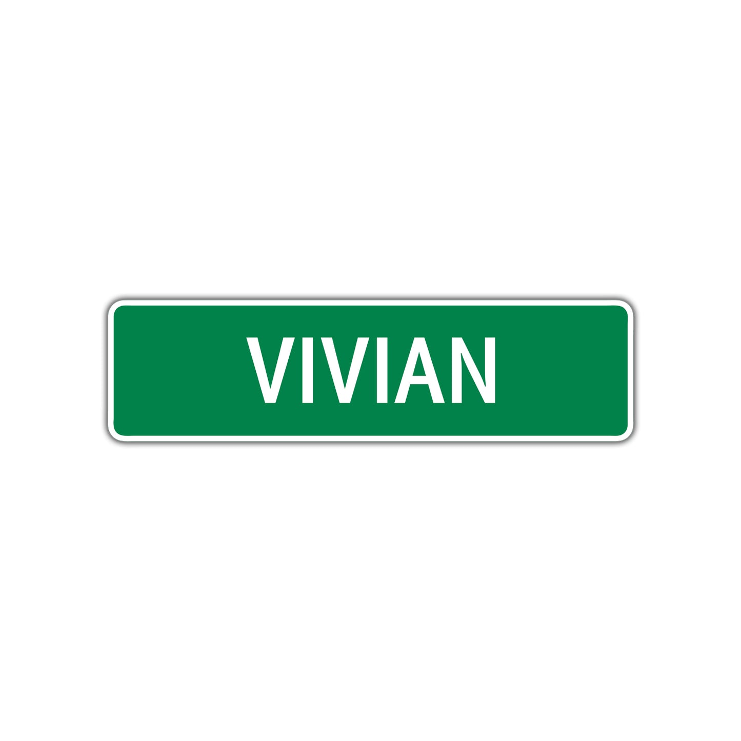 Vivian Street Sign Children Name Room Plate
