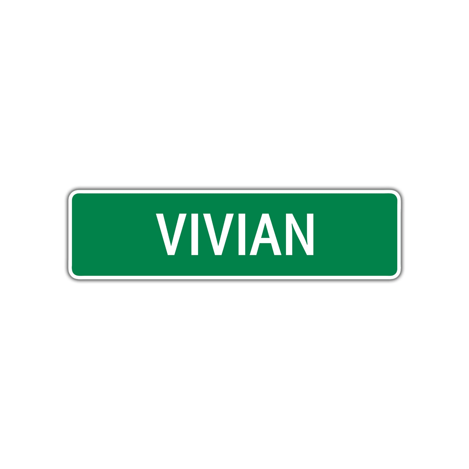 Vivian Street Sign Children Name Room Plate
