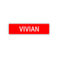 Vivian Street Sign Children Name Room Plate