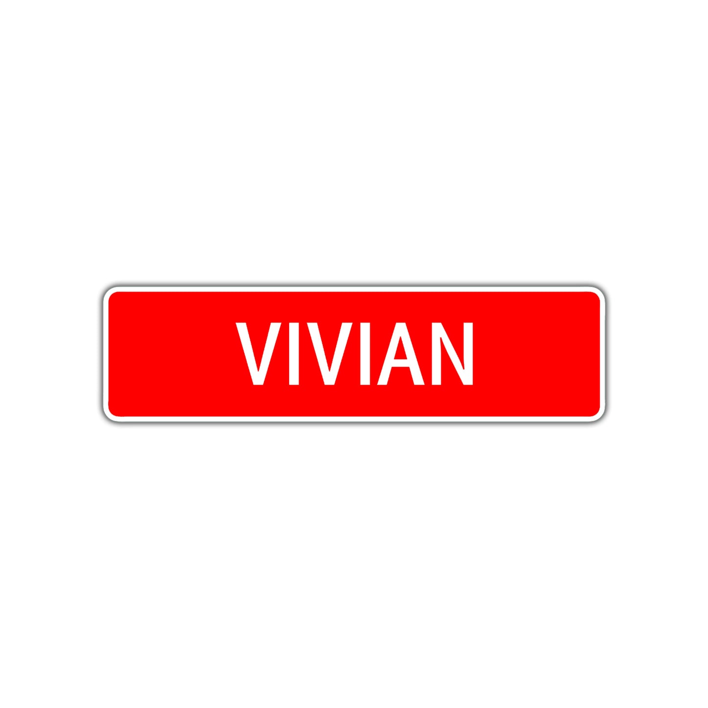 Vivian Street Sign Children Name Room Plate