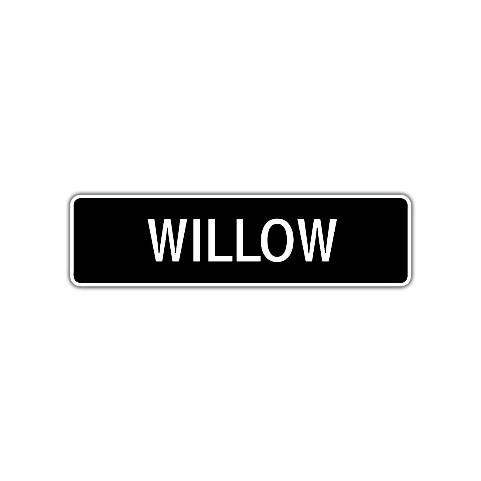 Willow Street Sign Children Name Room Plate