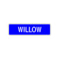 Willow Street Sign Children Name Room Plate