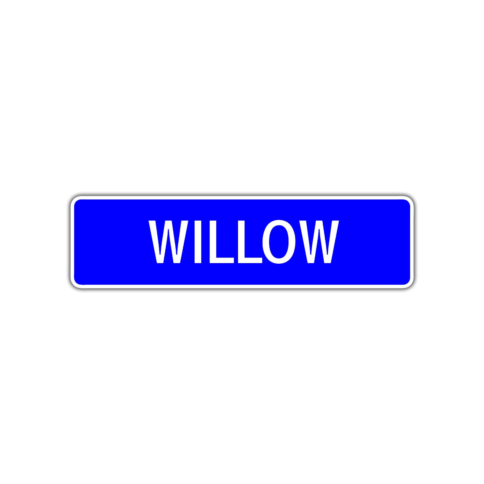 Willow Street Sign Children Name Room Plate