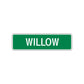 Willow Street Sign Children Name Room Plate