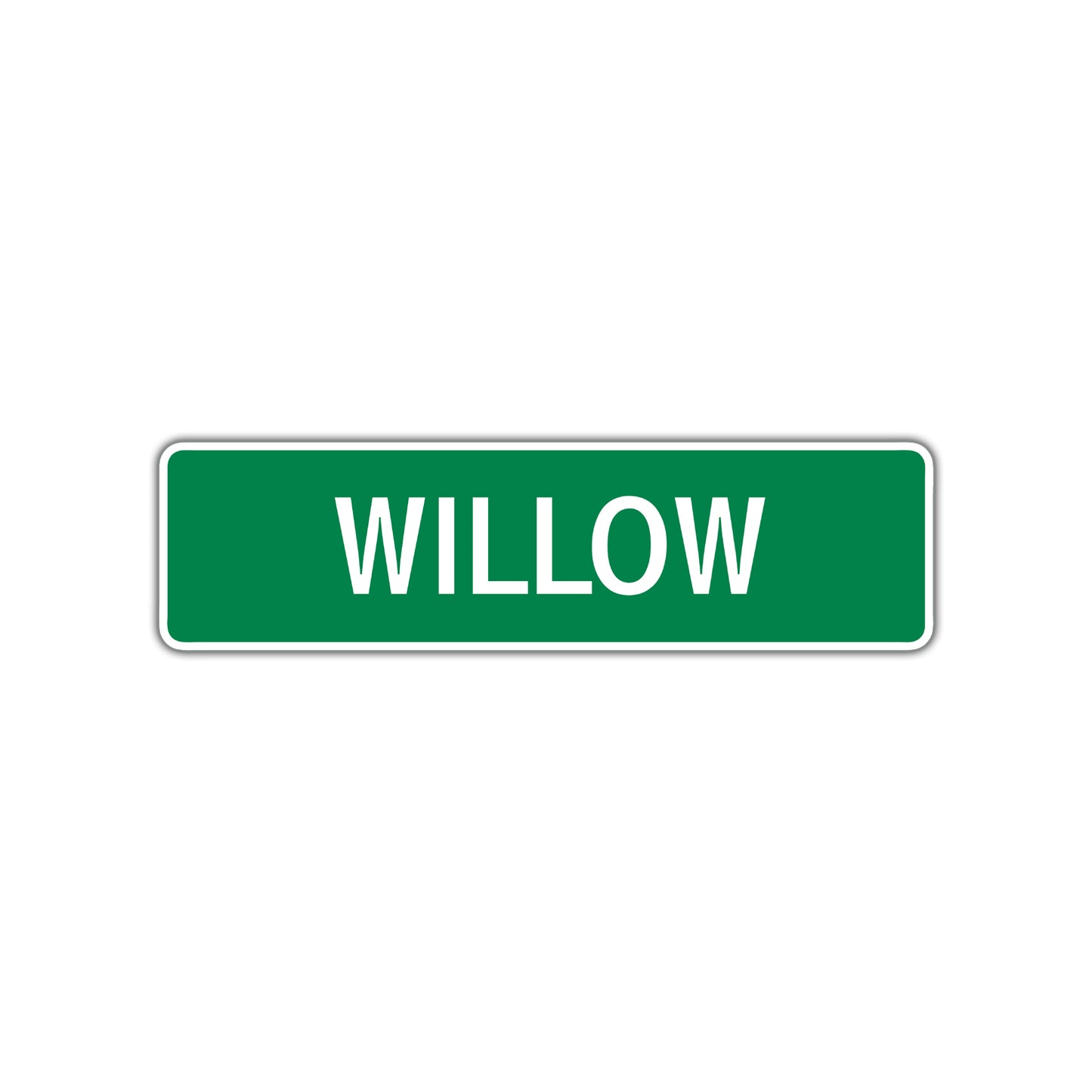 Willow Street Sign Children Name Room Plate
