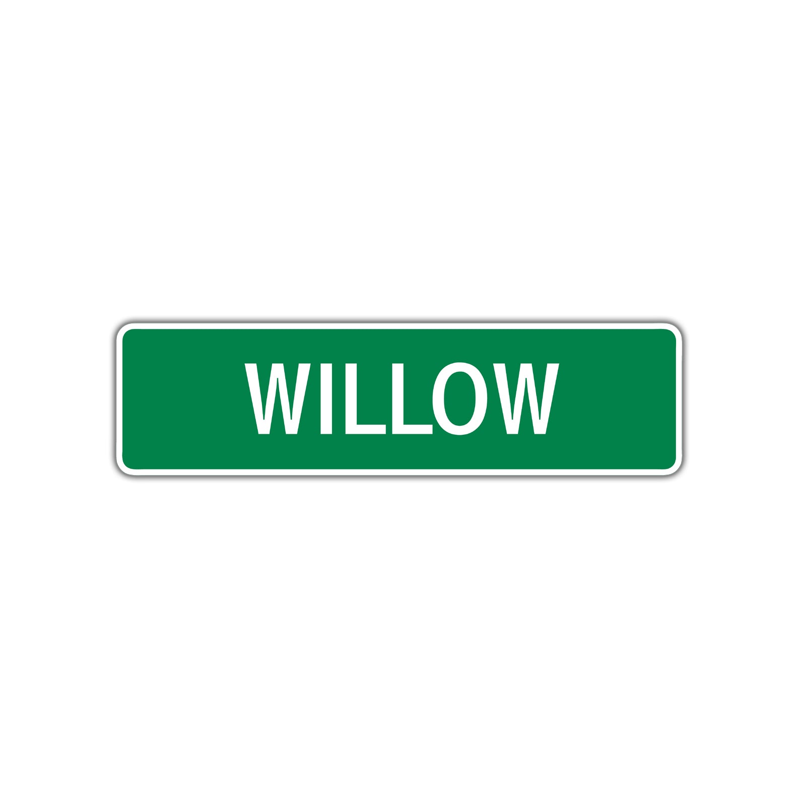 Willow Street Sign Children Name Room Plate