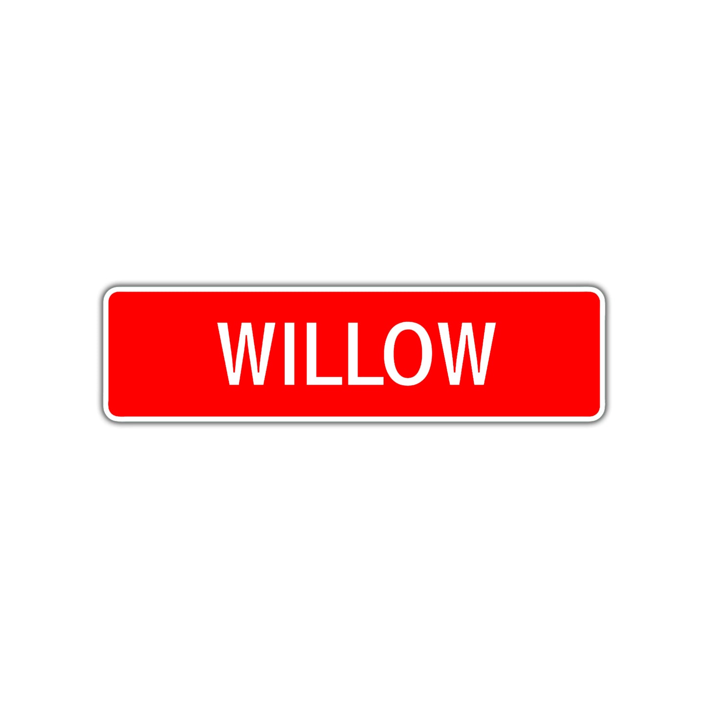 Willow Street Sign Children Name Room Plate