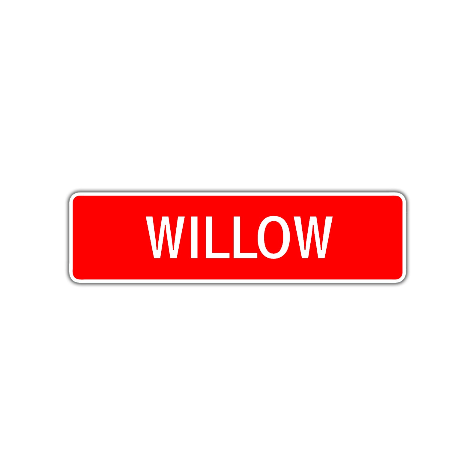 Willow Street Sign Children Name Room Plate