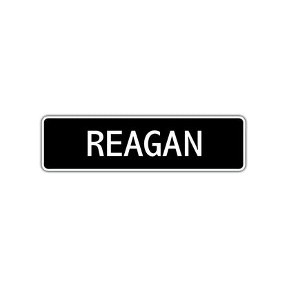 Reagan Street Sign Children Name Room Plate