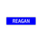 Reagan Street Sign Children Name Room Plate
