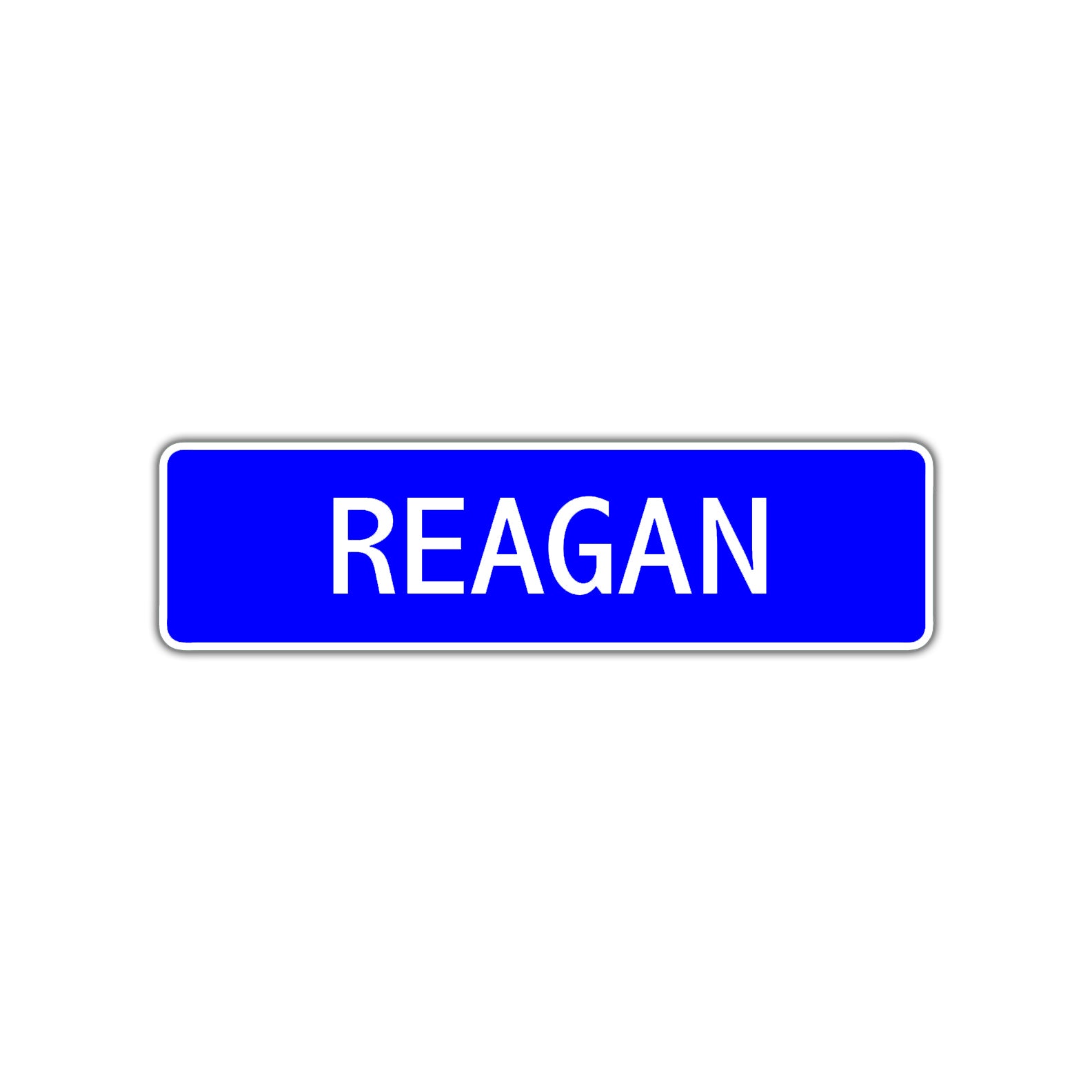 Reagan Street Sign Children Name Room Plate