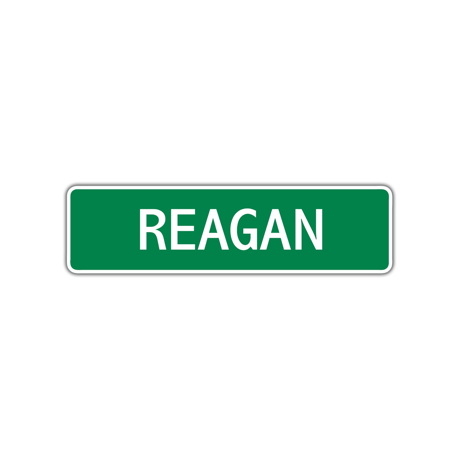 Reagan Street Sign Children Name Room Plate
