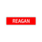 Reagan Street Sign Children Name Room Plate