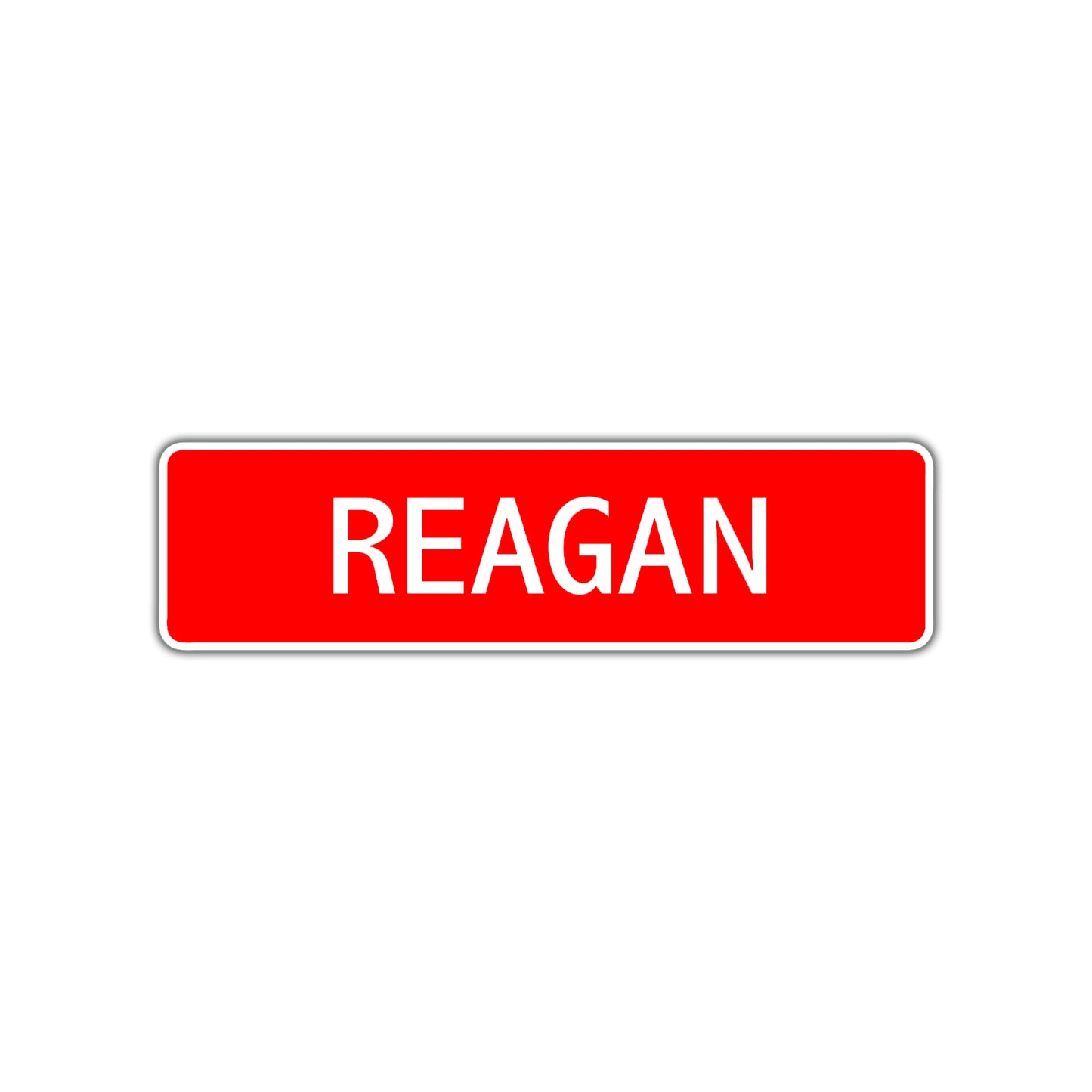 Reagan Street Sign Children Name Room Plate