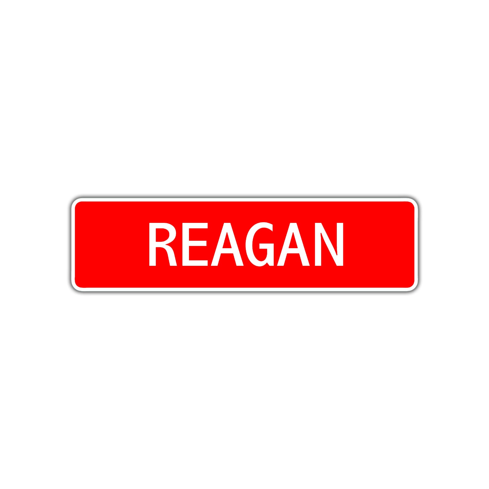 Reagan Street Sign Children Name Room Plate