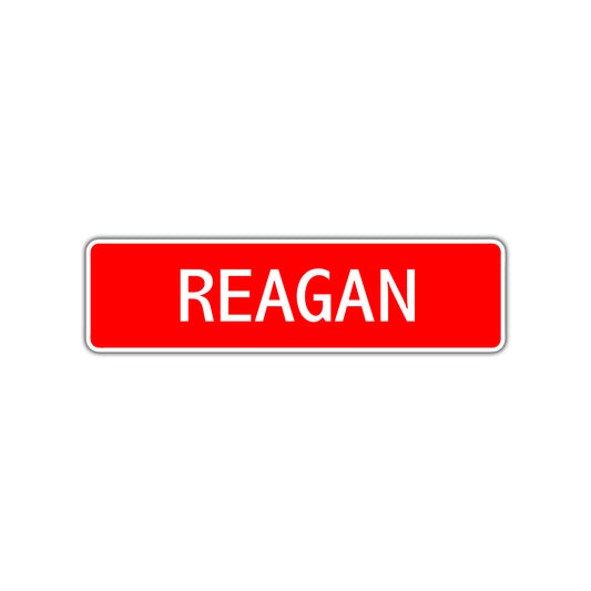 Reagan Street Sign Children Name Room Plate