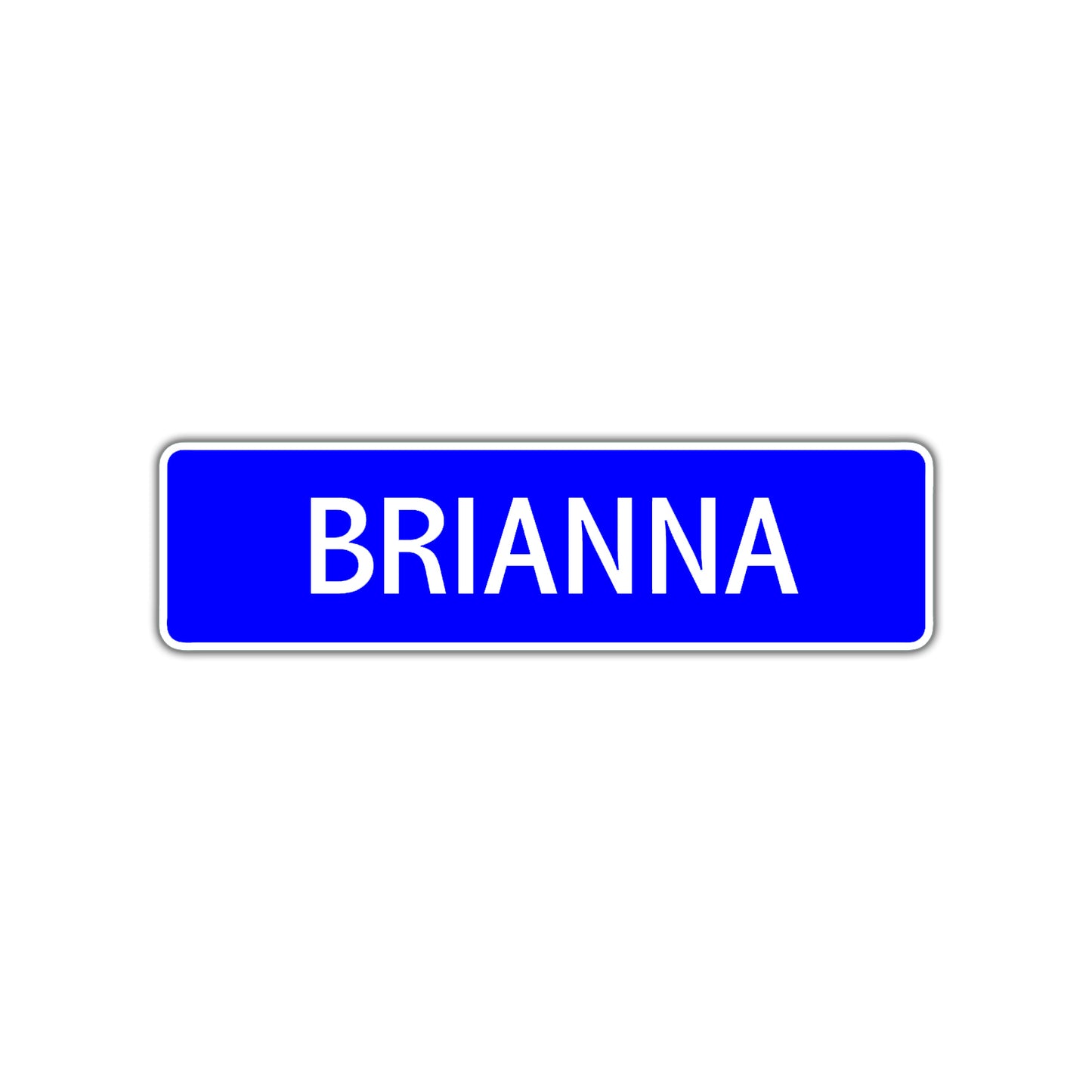 Brianna Street Sign Children Name Room Plate