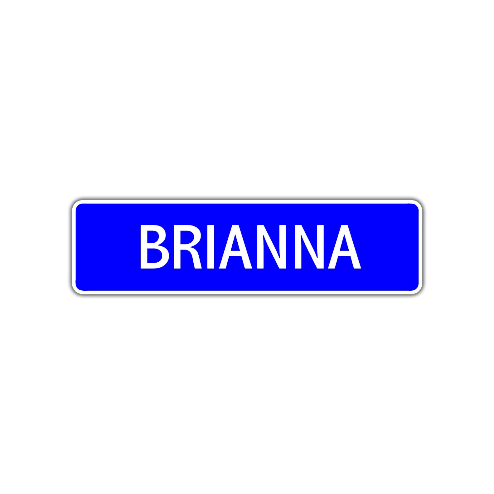 Brianna Street Sign Children Name Room Plate