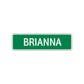 Brianna Street Sign Children Name Room Plate