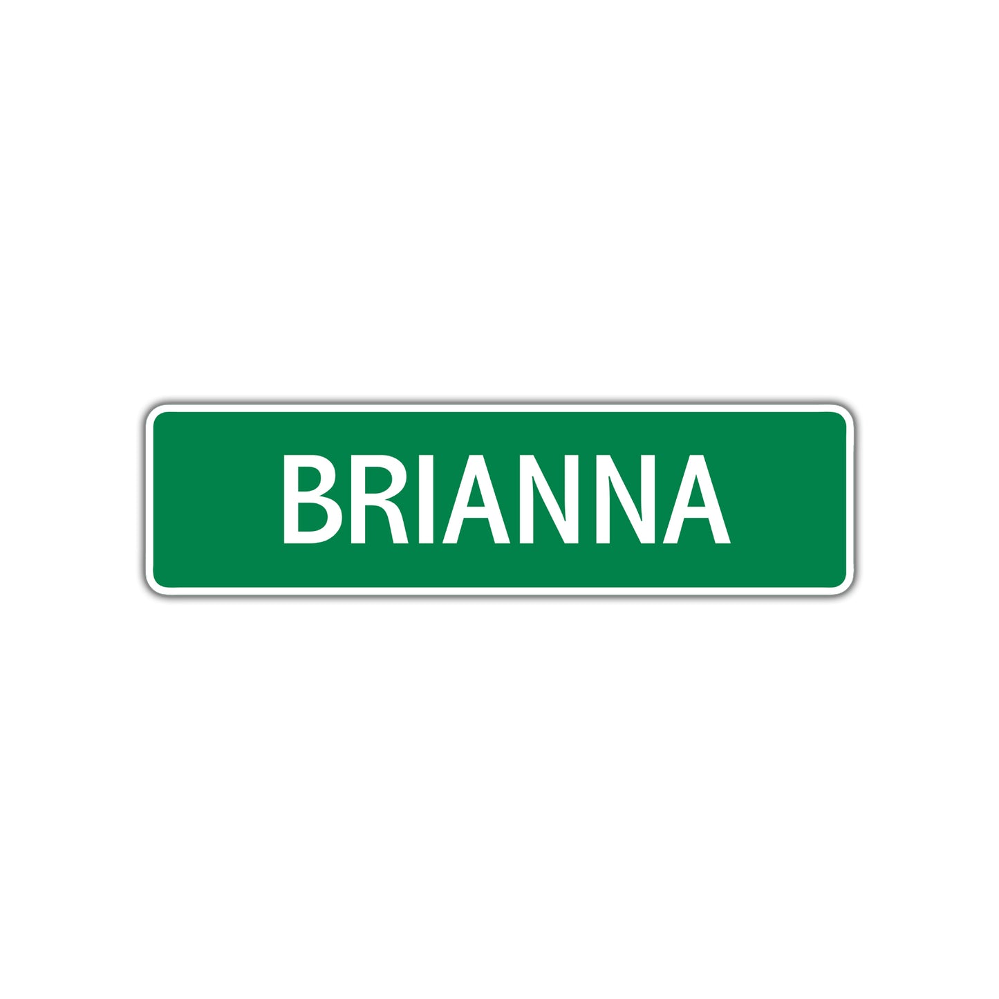 Brianna Street Sign Children Name Room Plate