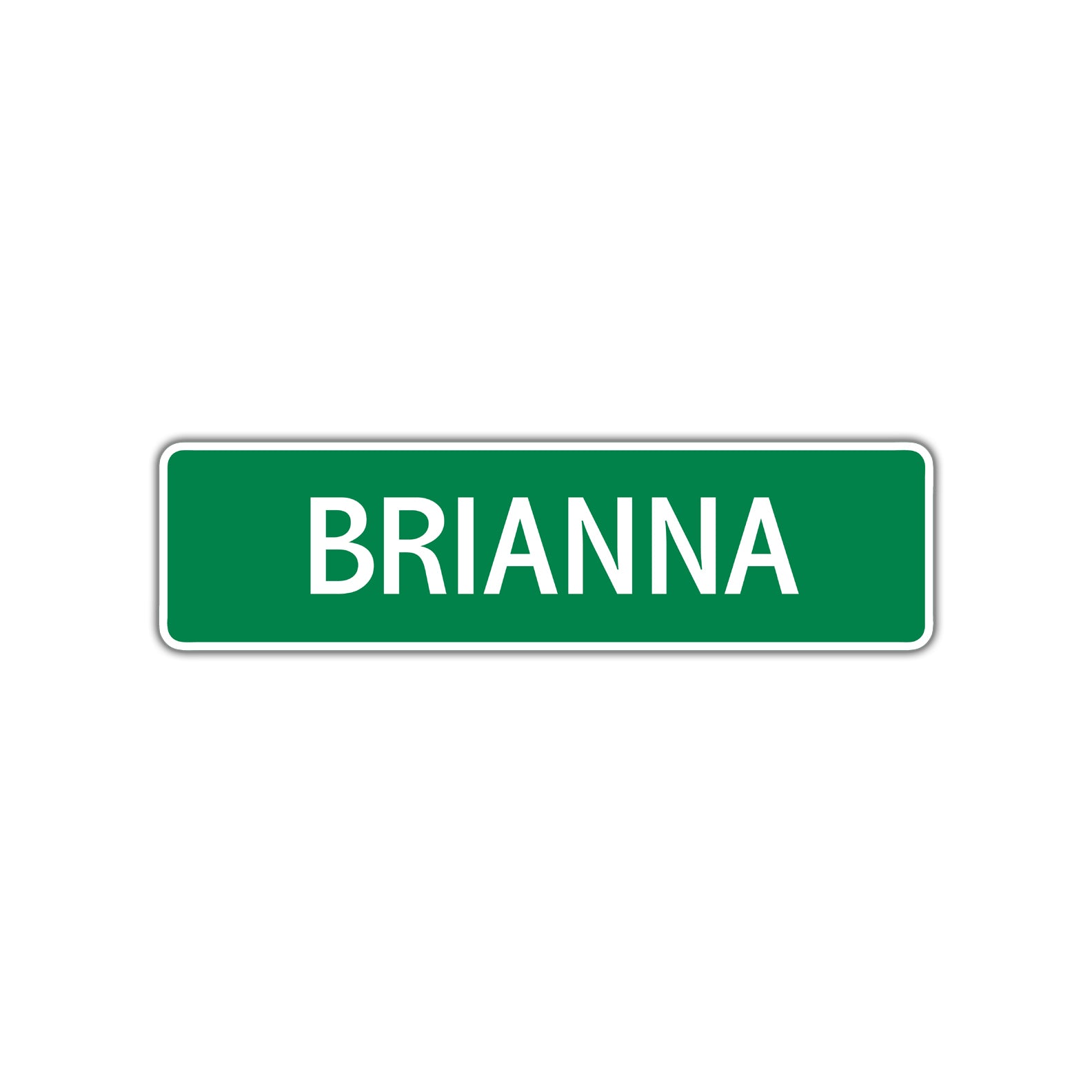 Brianna Street Sign Children Name Room Plate