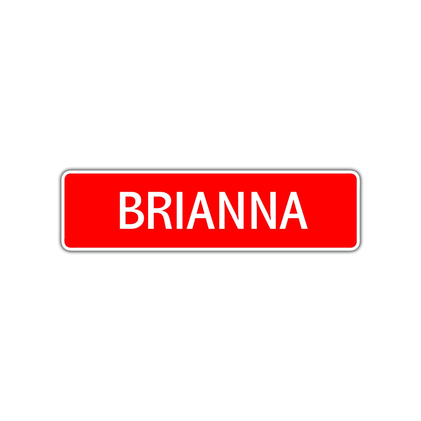 Brianna Street Sign Children Name Room Plate