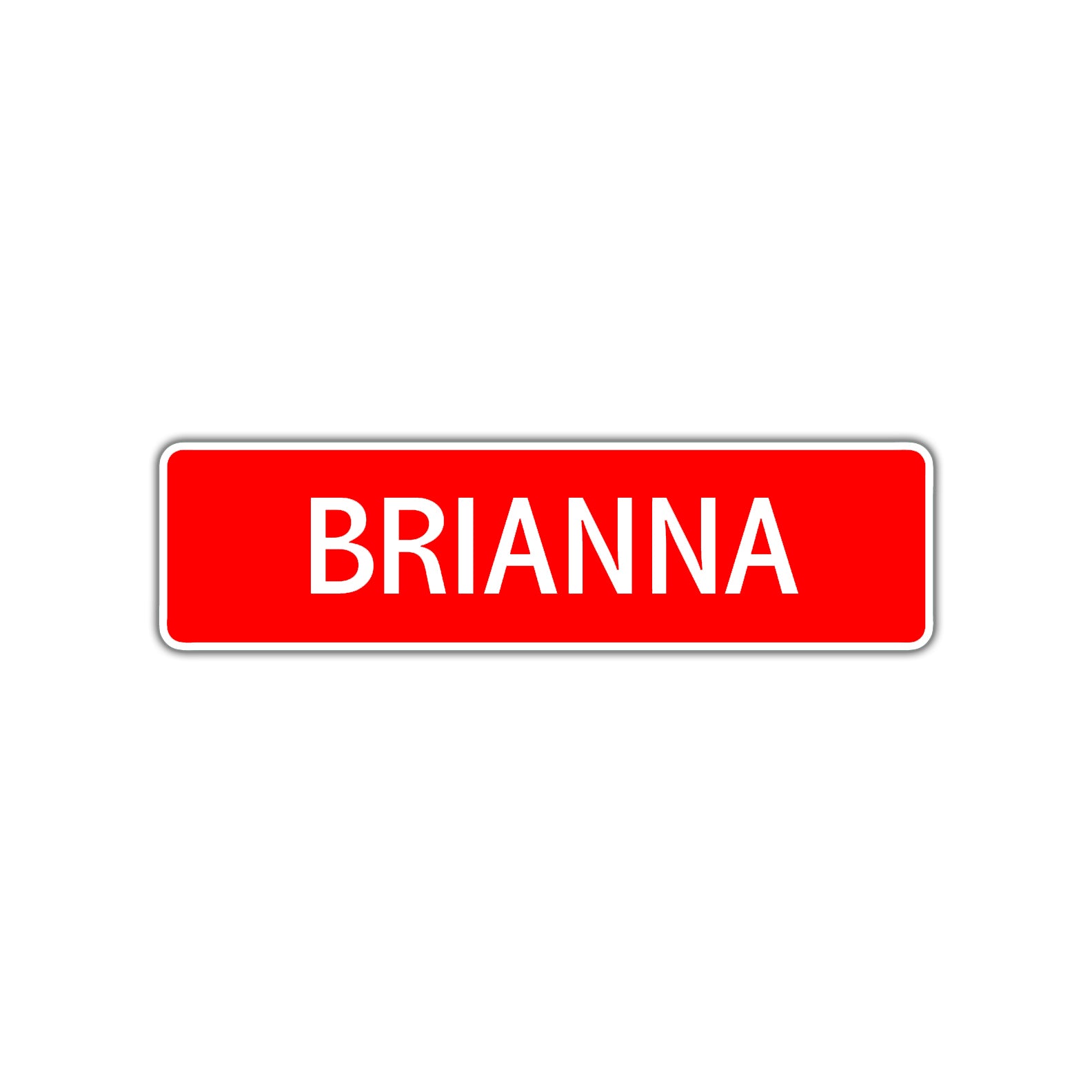 Brianna Street Sign Children Name Room Plate