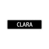 Clara Street Sign Children Name Room Plate