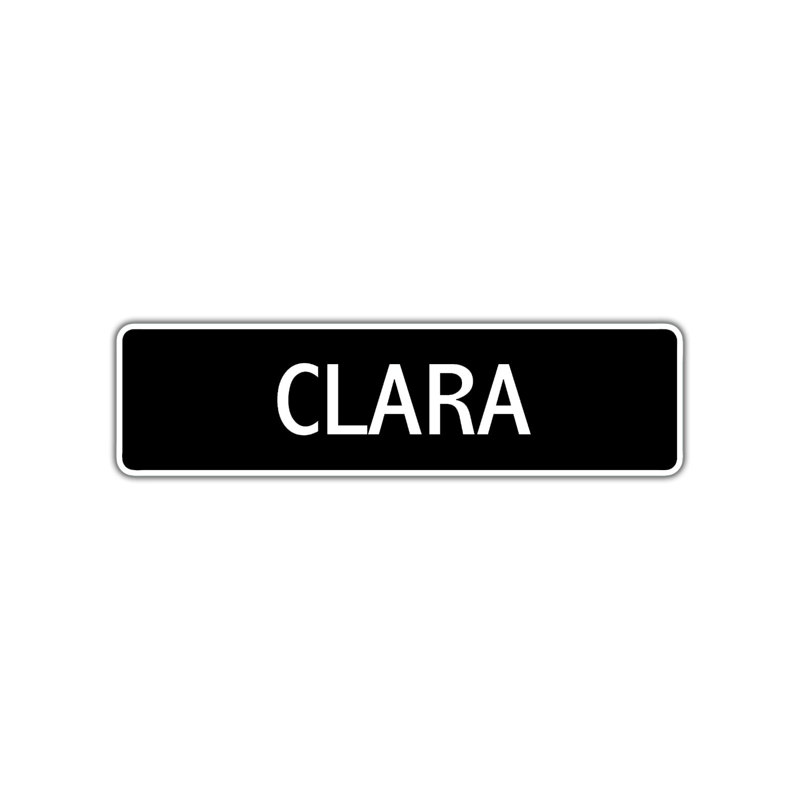 Clara Street Sign Children Name Room Plate