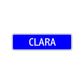 Clara Street Sign Children Name Room Plate