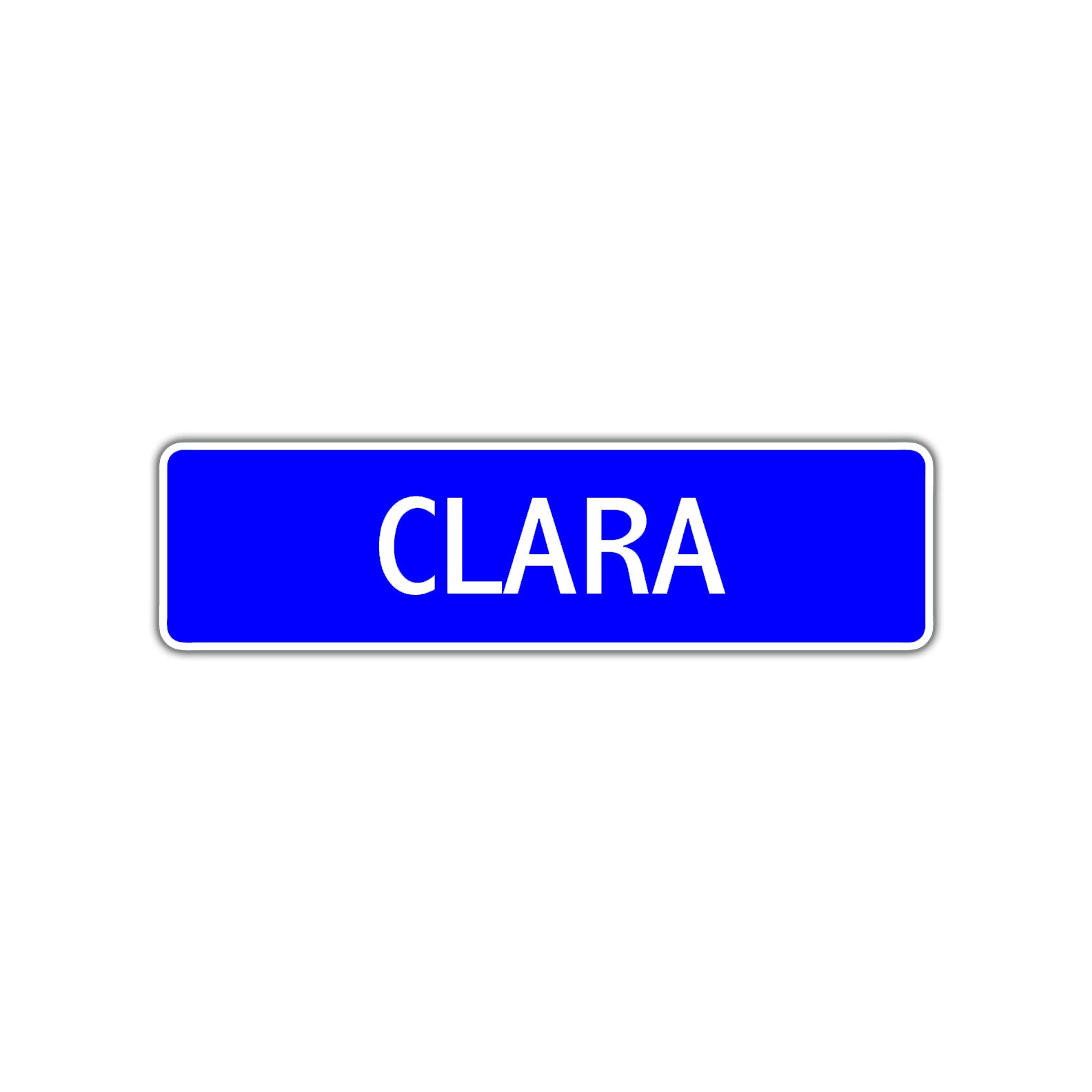 Clara Street Sign Children Name Room Plate