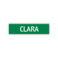 Clara Street Sign Children Name Room Plate