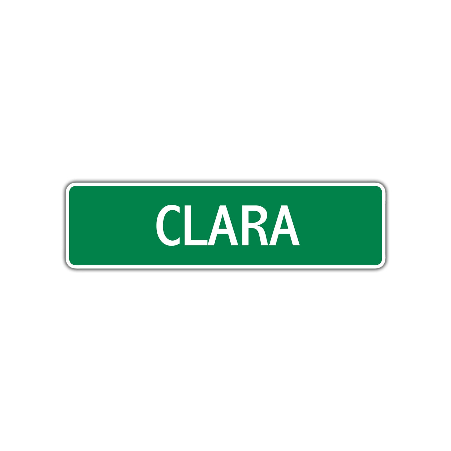 Clara Street Sign Children Name Room Plate