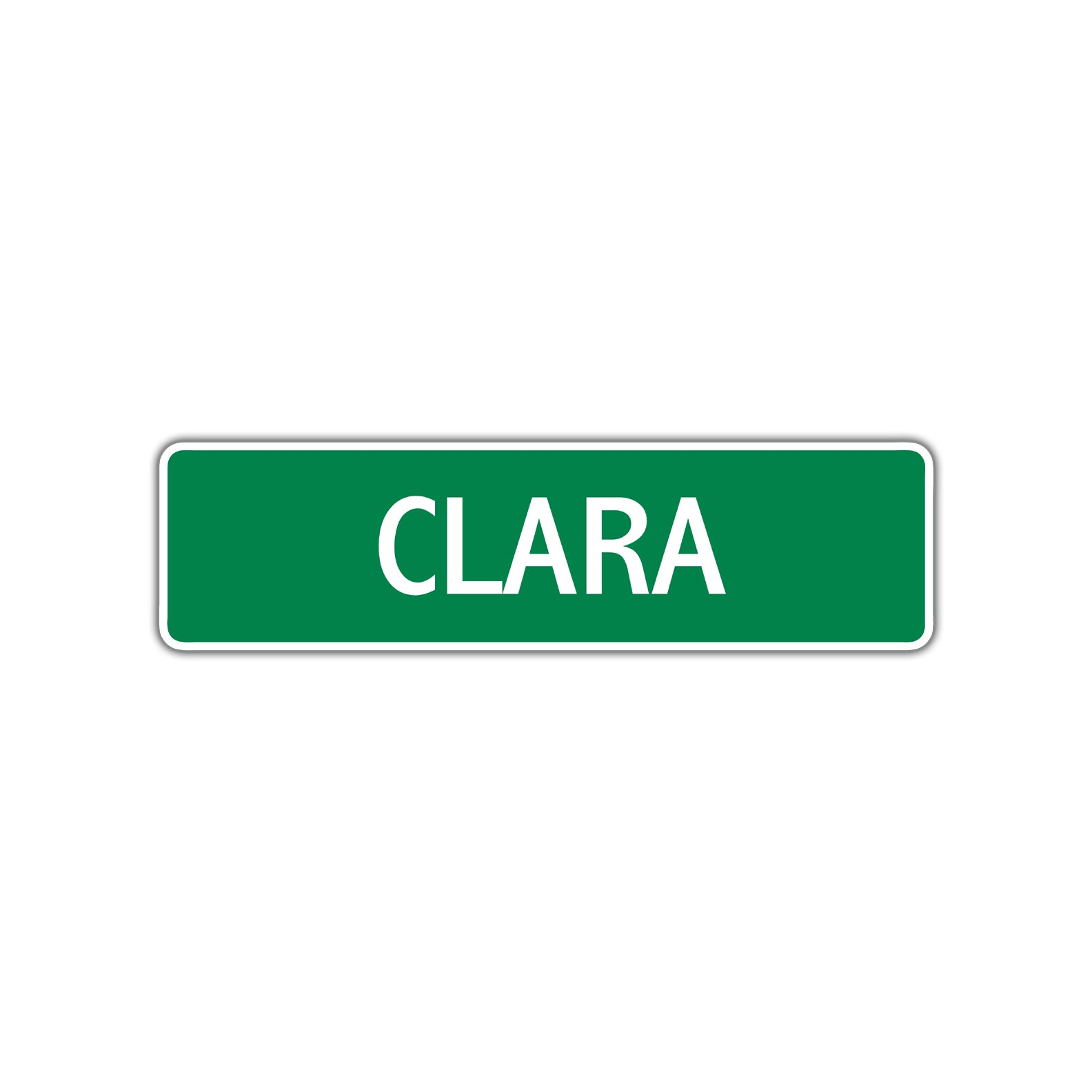 Clara Street Sign Children Name Room Plate