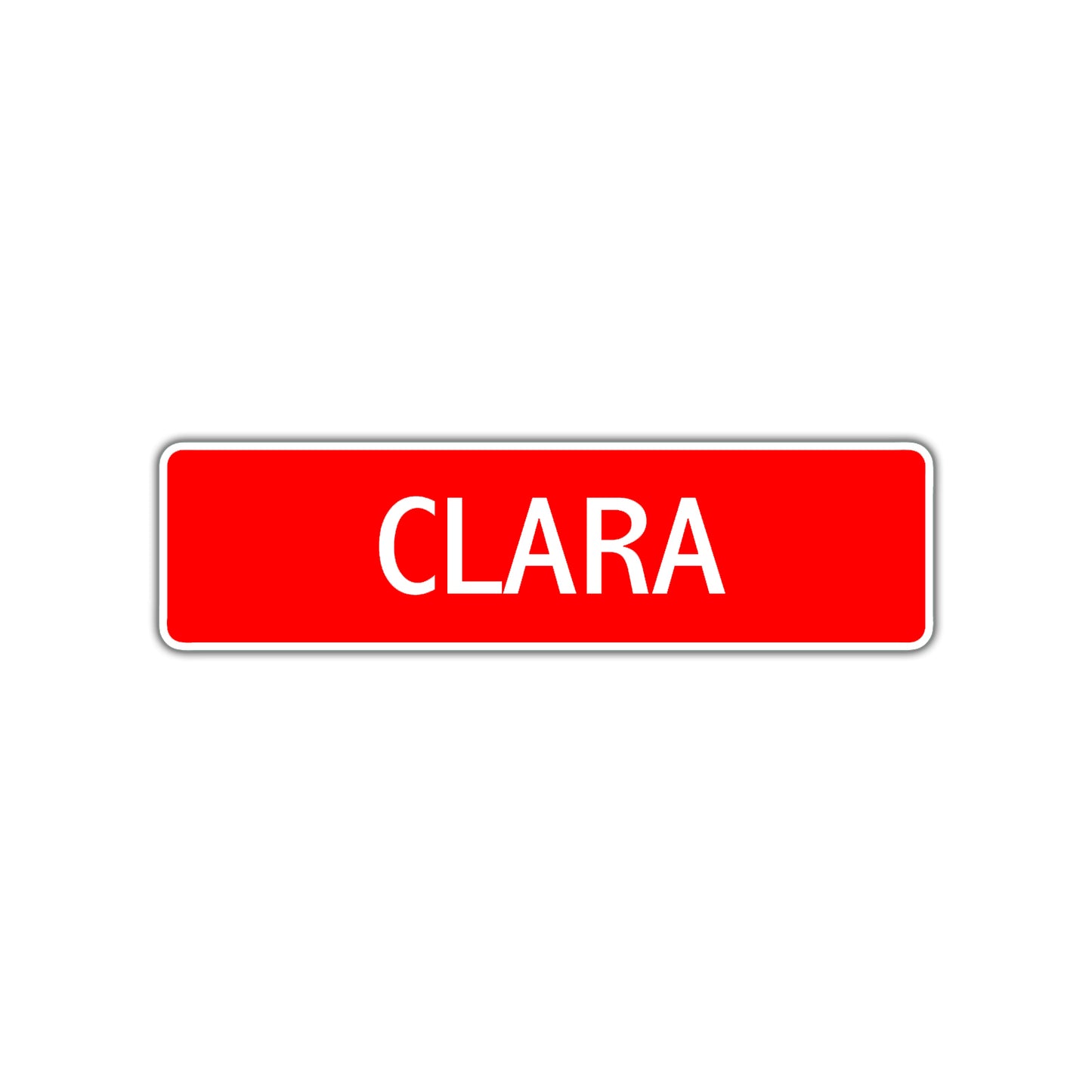 Clara Street Sign Children Name Room Plate