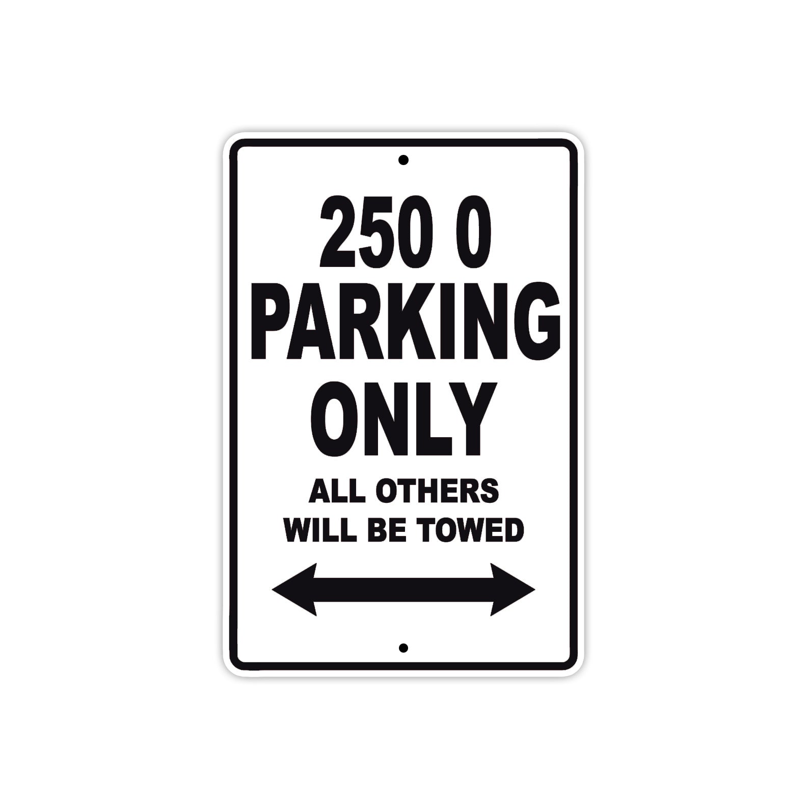 250 0 Motorcycle Bike Parking Only All Others Will Be Towed Metal Sign Plates
