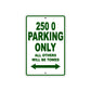 250 0 Motorcycle Bike Parking Only All Others Will Be Towed Sign Plate